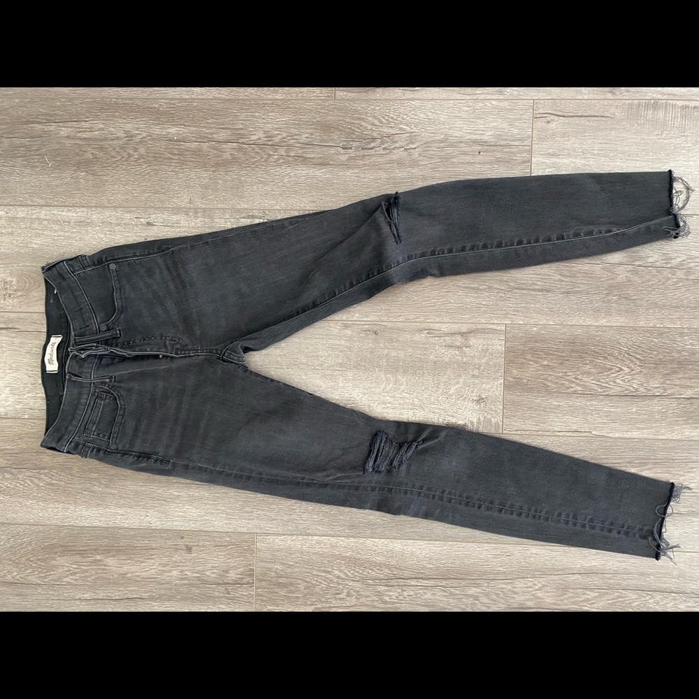 Madwell 25 high rise skinny jeans in Black Sea